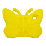 For iPad Air 11 2024 Butterfly Bracket Kids EVA Shockproof Tablet Case(Yellow)