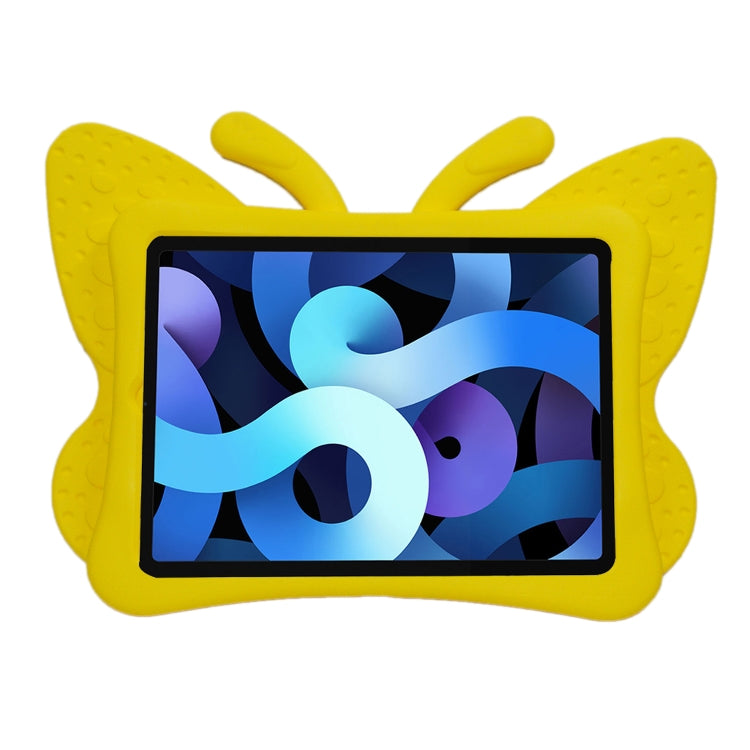 For iPad Air 11 2024 Butterfly Bracket Kids EVA Shockproof Tablet Case(Yellow)