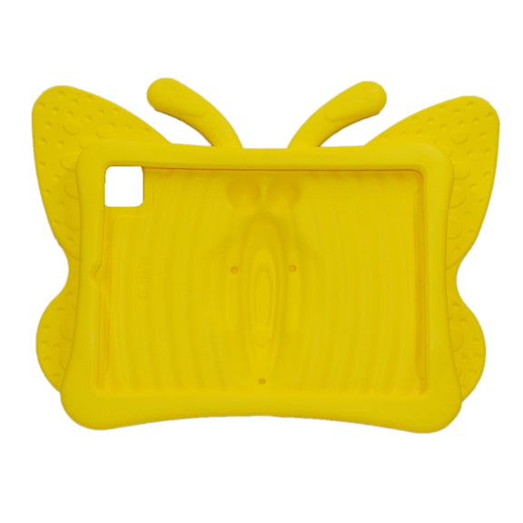 For iPad Air 11 2024 Butterfly Bracket Kids EVA Shockproof Tablet Case(Yellow)