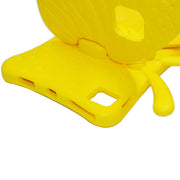For iPad Air 11 2024 Butterfly Bracket Kids EVA Shockproof Tablet Case(Yellow)