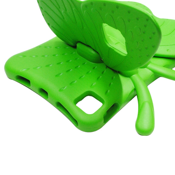 For iPad Air 11 2024 Butterfly Bracket Kids EVA Shockproof Tablet Case(Green)