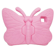 For iPad Air 11 2025 / 2024 Butterfly Bracket Kids EVA Shockproof Tablet Case(Pink)