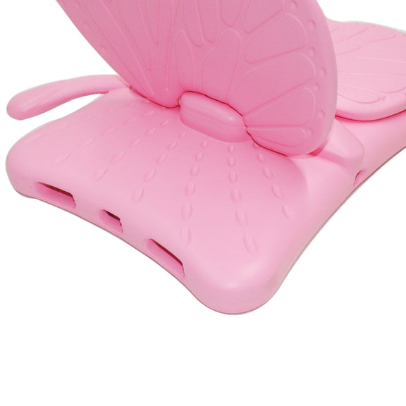 For iPad Air 11 2025 / 2024 Butterfly Bracket Kids EVA Shockproof Tablet Case(Pink)
