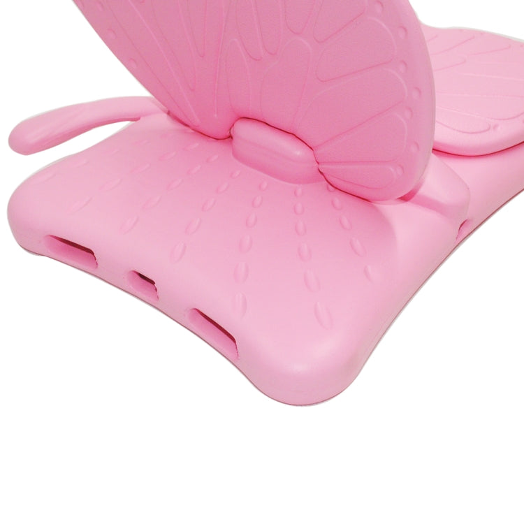 For iPad Air 11 2025 / 2024 Butterfly Bracket Kids EVA Shockproof Tablet Case(Pink)