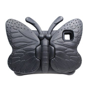 For iPad Pro 11 2024 Butterfly Bracket Kids EVA Shockproof Tablet Case(Black)