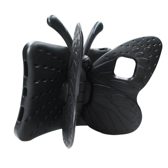 For iPad Pro 11 2024 Butterfly Bracket Kids EVA Shockproof Tablet Case(Black)