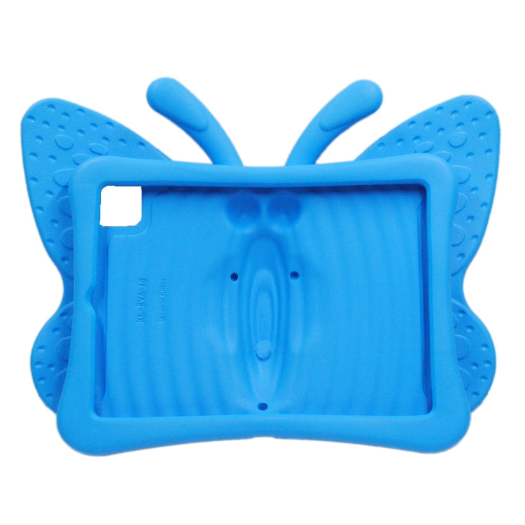 For iPad Pro 11 2024 Butterfly Bracket Kids EVA Shockproof Tablet Case(Blue)