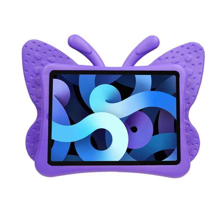 For iPad Pro 11 2024 Butterfly Bracket Kids EVA Shockproof Tablet Case(Purple)