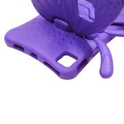 For iPad Pro 11 2024 Butterfly Bracket Kids EVA Shockproof Tablet Case(Purple)