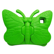 For iPad Pro 11 2024 Butterfly Bracket Kids EVA Shockproof Tablet Case(Green)
