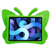 For iPad Pro 11 2024 Butterfly Bracket Kids EVA Shockproof Tablet Case(Green)