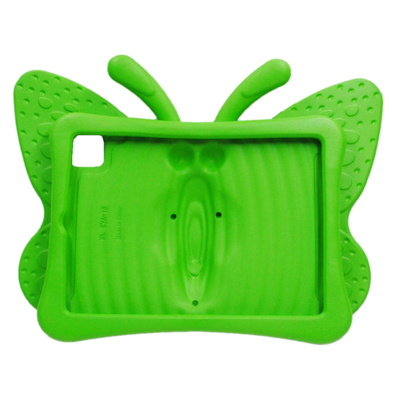 For iPad Pro 11 2024 Butterfly Bracket Kids EVA Shockproof Tablet Case(Green)