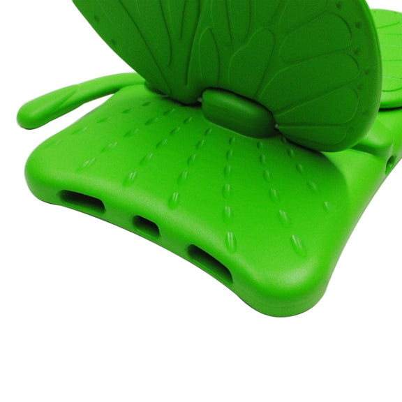 For iPad Pro 11 2024 Butterfly Bracket Kids EVA Shockproof Tablet Case(Green)