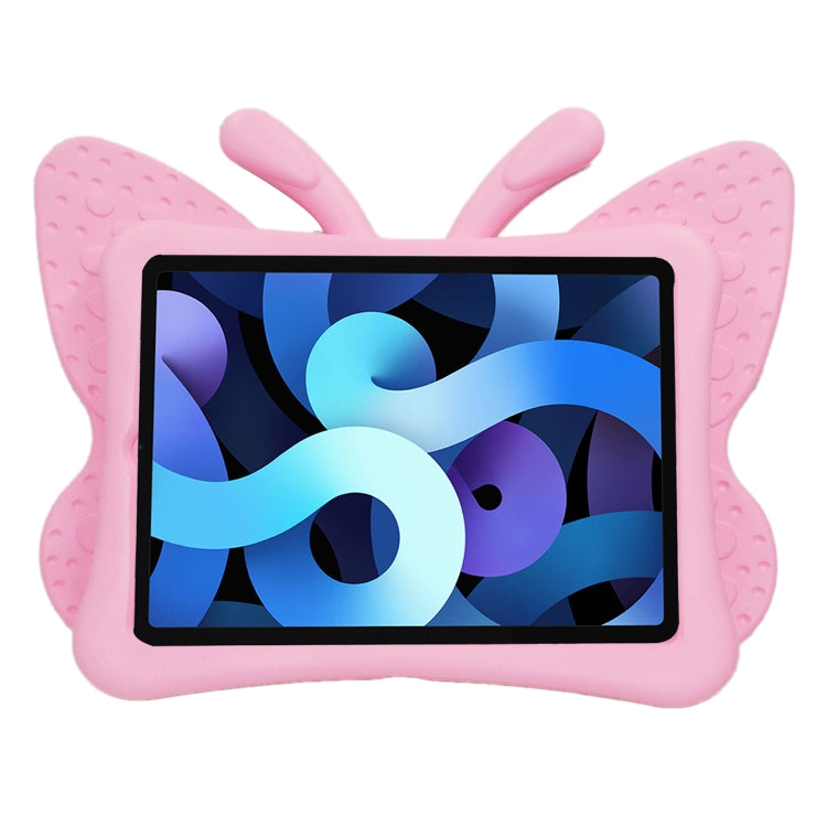 For iPad Pro 11 2024 Butterfly Bracket Kids EVA Shockproof Tablet Case(Pink)