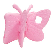 For iPad Pro 11 2024 Butterfly Bracket Kids EVA Shockproof Tablet Case(Pink)
