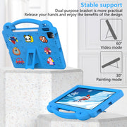 For  iPad Pro 11 2024 Handle Kickstand Children EVA Shockproof Tablet Case(Sky Blue)