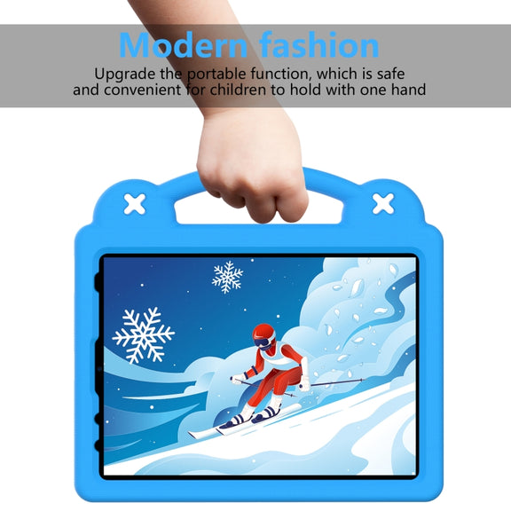 For  iPad Pro 11 2024 Handle Kickstand Children EVA Shockproof Tablet Case(Sky Blue)