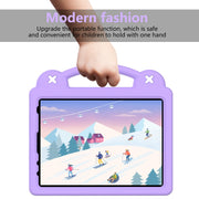 For  iPad Pro 11 2024 Handle Kickstand Children EVA Shockproof Tablet Case(Light Purple)