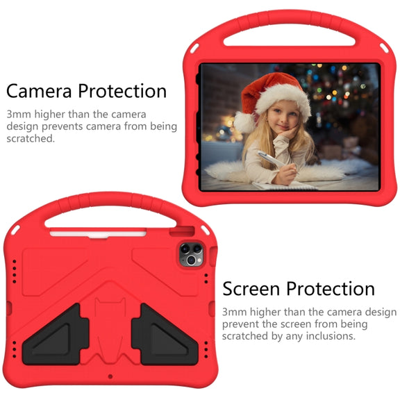 For iPad Air 11 2024 EVA Shockproof Tablet Case with Holder(Red)