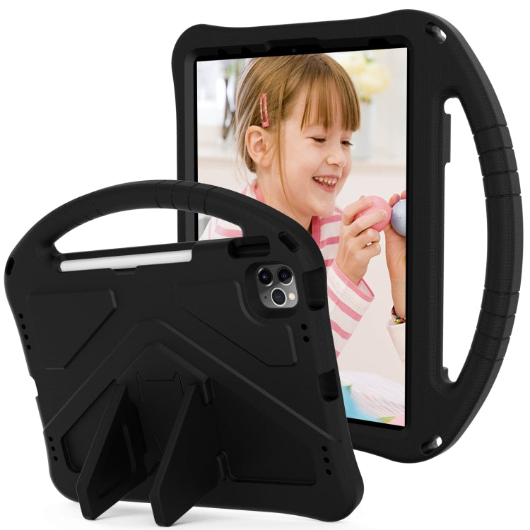 For iPad Pro 11 2024 EVA Shockproof Tablet Case with Holder(Black)