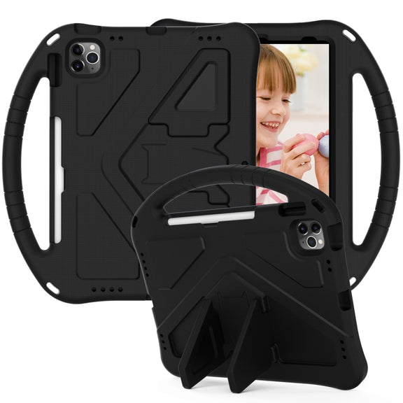 For iPad Pro 11 2024 EVA Shockproof Tablet Case with Holder(Black)