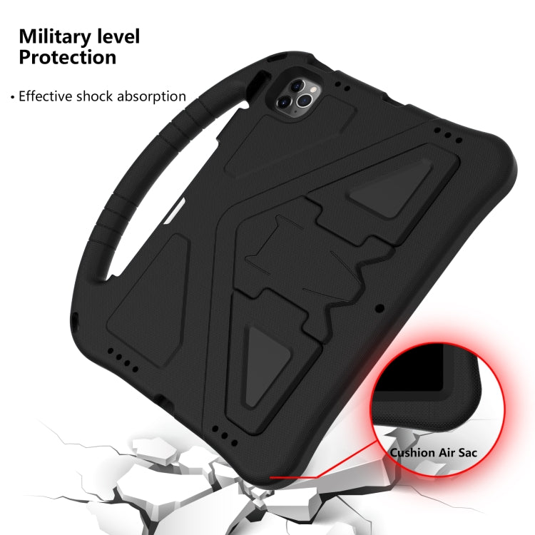 For iPad Pro 11 2024 EVA Shockproof Tablet Case with Holder(Black)