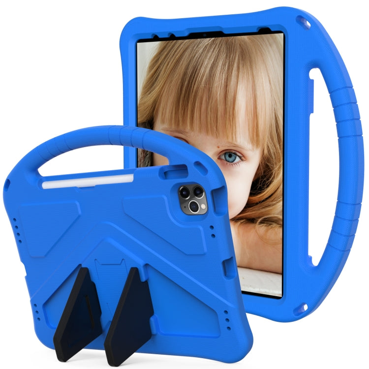 For iPad Pro 11 2024 EVA Shockproof Tablet Case with Holder(Blue)