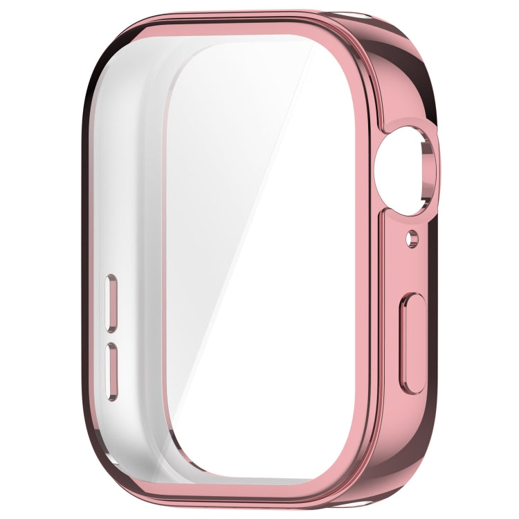 For Huawei Watch Fit 3 Full Coverage TPU Electroplated Watch Protective Case(Pink)