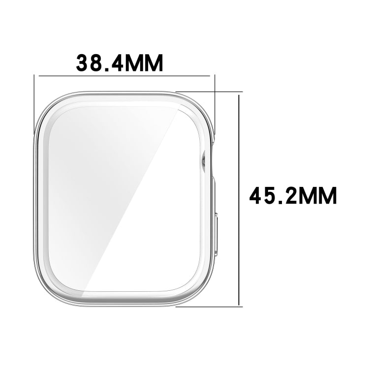 For Huawei Watch Fit 3 Full Coverage TPU Electroplated Watch Protective Case(Pink)