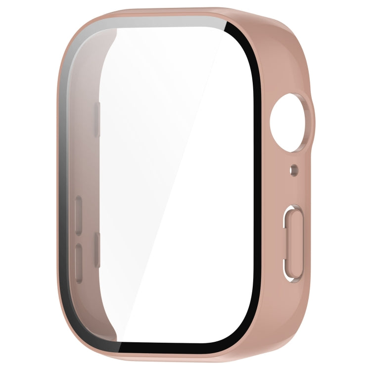 For Huawei Watch Fit 3 PC + Tempered Film Integrated Watch Protective Case(Pink)