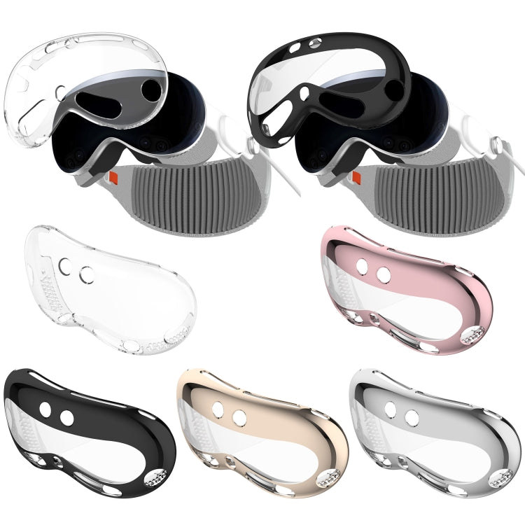 For Apple Vision Pro Electroplated TPU Protective Case VR Glasses Accessories(Transparent)