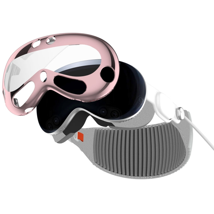 For Apple Vision Pro Electroplated TPU Protective Case VR Glasses Accessories(Starlight)