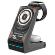 T21 3 in 1 Mecha Charger Mobile Phone Watch Earphone Desktop Wireless Charging Dock Station(Grey) - Wireless Charger by PMC TechLife | Online Shopping South Africa | PMC TechLife | Buy Now Pay Later Mobicred