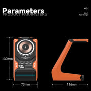 T21 3 in 1 Mecha Charger Mobile Phone Watch Earphone Desktop Wireless Charging Dock Station(Black)