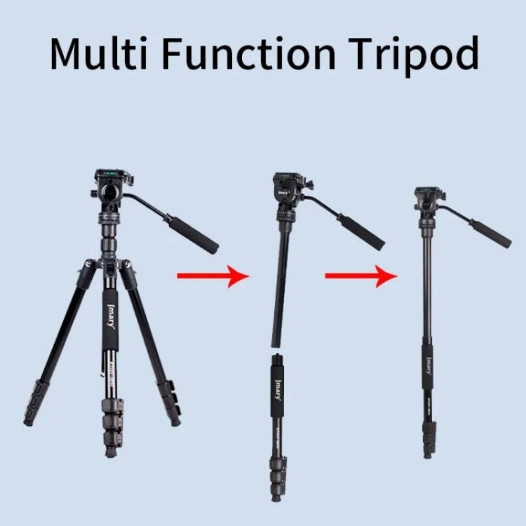 JMARY KT285+NB50 Camera Stand Extendable Height Aluminum Alloy Camera Holder Tripod