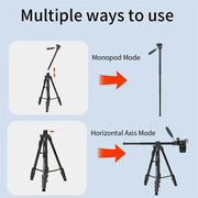 JMARY KP-2294 Detachable 179cm 4-section Adjustable Monopod Panoramic Photography Tripod