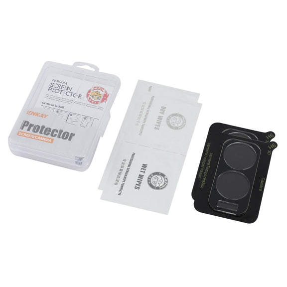 For OPPO A2x 5G 2pcs ENKAY 9H Rear Camera Lens Tempered Glass Film(Transparent)