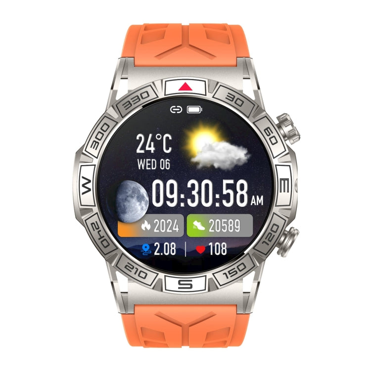 KC80 1.43 inch Color Screen Smart Watch, Support AI Voice Assistant / Bluetooth Call(Orange)