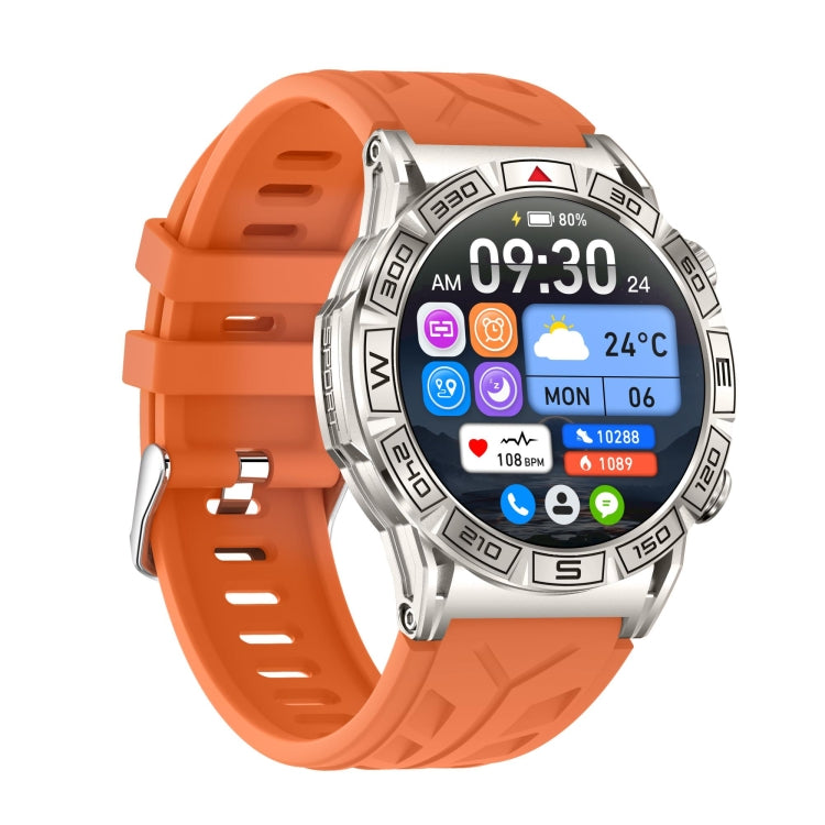 KC80 1.43 inch Color Screen Smart Watch, Support AI Voice Assistant / Bluetooth Call(Orange)