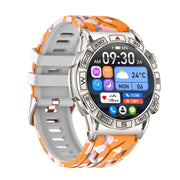 KC80 1.43 inch Color Screen Smart Watch, Support AI Voice Assistant / Bluetooth Call(Camouflage Orange)