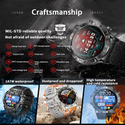KC80 1.43 inch Color Screen Smart Watch, Support AI Voice Assistant / Bluetooth Call(Camouflage Orange)