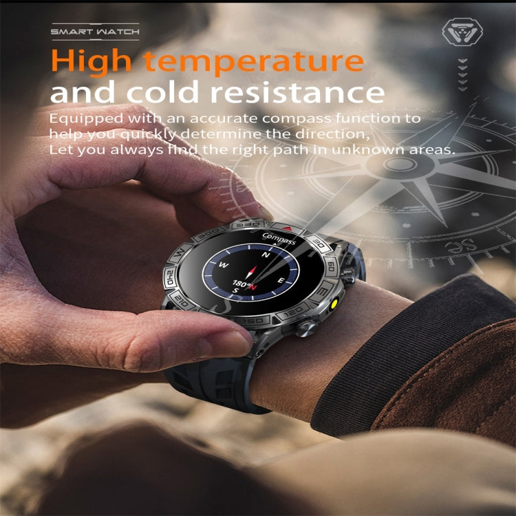 KC80 1.43 inch Color Screen Smart Watch, Support AI Voice Assistant / Bluetooth Call(Camouflage Black)