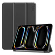 For iPad Pro 13 2024 ENKAY Tri-fold Custer Texture Platic Leather Smart Tablet Case(Black) - free shipping - PMC TechLife - Order now!