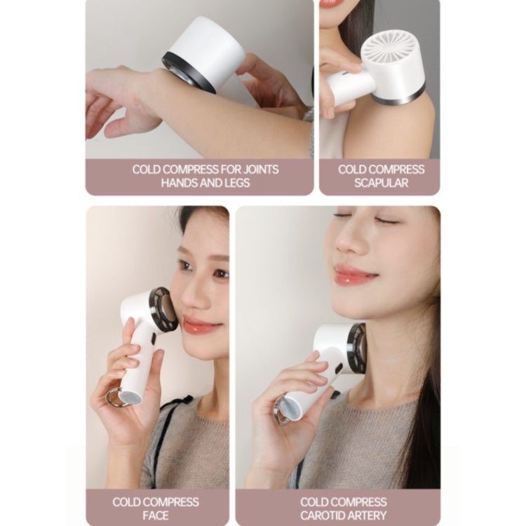WX-625 Cold Compress Function Portable Mini Summer Fan Handheld Cooling Fan(Baby Blue)