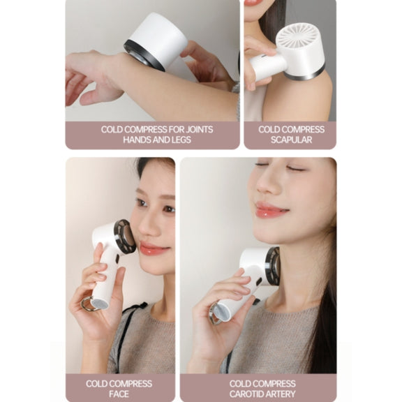WX-625 Cold Compress Function Portable Mini Summer Fan Handheld Cooling Fan(Baby Blue)