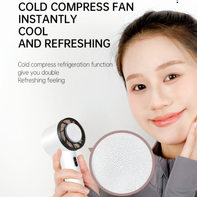 WX-625 Cold Compress Function Portable Mini Summer Fan Handheld Cooling Fan(Baby Blue)