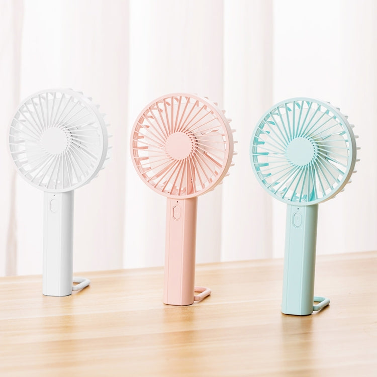 F35 With Hanging Hole Rechargeable Cooling Fan Powerful Handheld Fan 1200mAh Desk Fan(Pink)