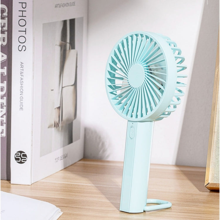 F35 With Hanging Hole Rechargeable Cooling Fan Powerful Handheld Fan 1200mAh Desk Fan(Pink)