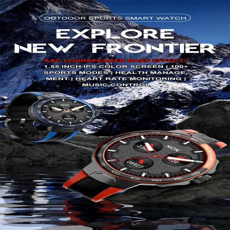 EX103 1.55 inch Color Screen Smart Watch, Support Bluetooth Call / Heart Rate Monitoring(Blue)