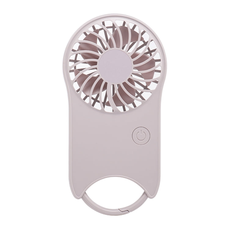F12 3 Wind Speed Outdoor Summer Cooling Fan Hanging Buckle Mini Handheld Fan(Pink)